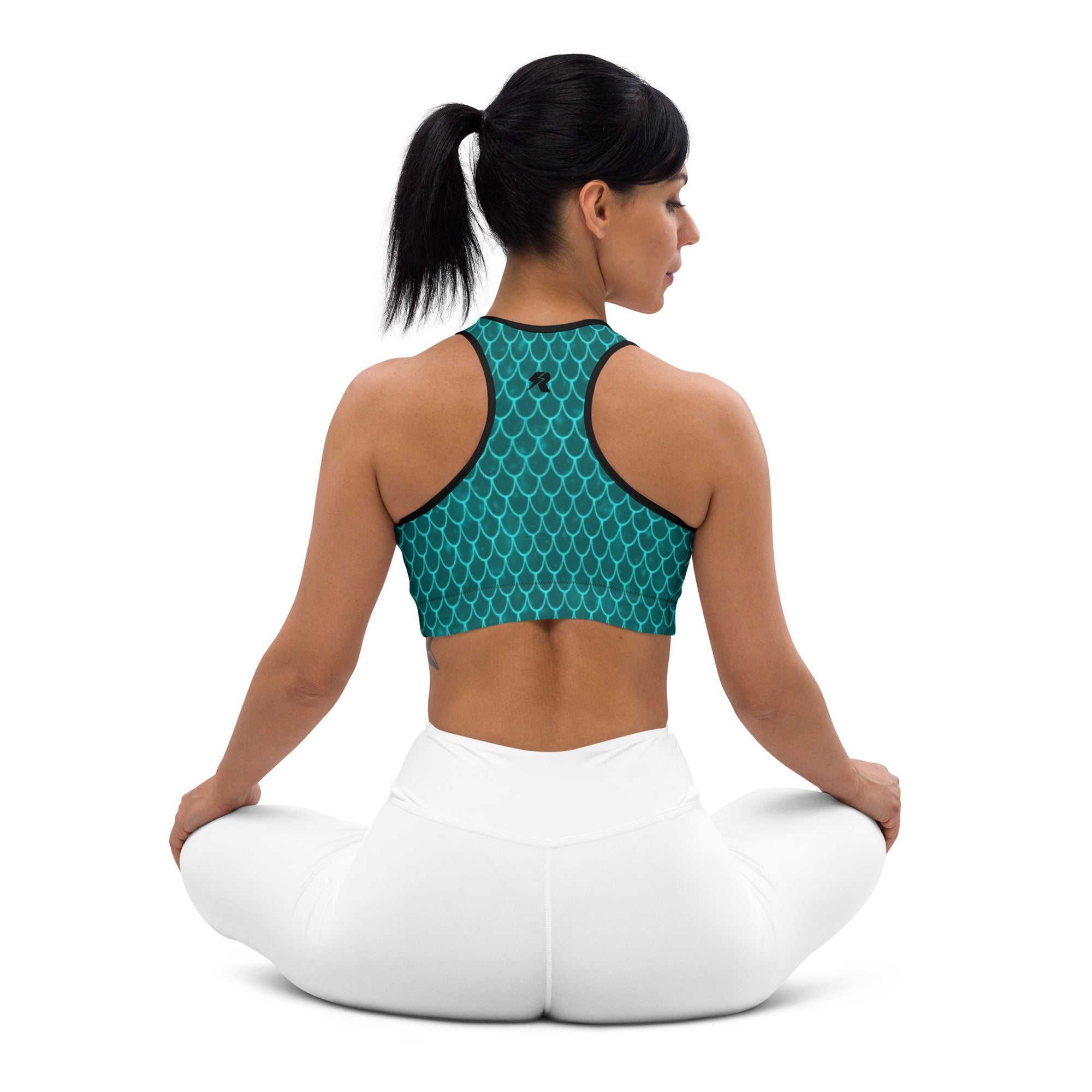 Mermaid Teal Sports Bra